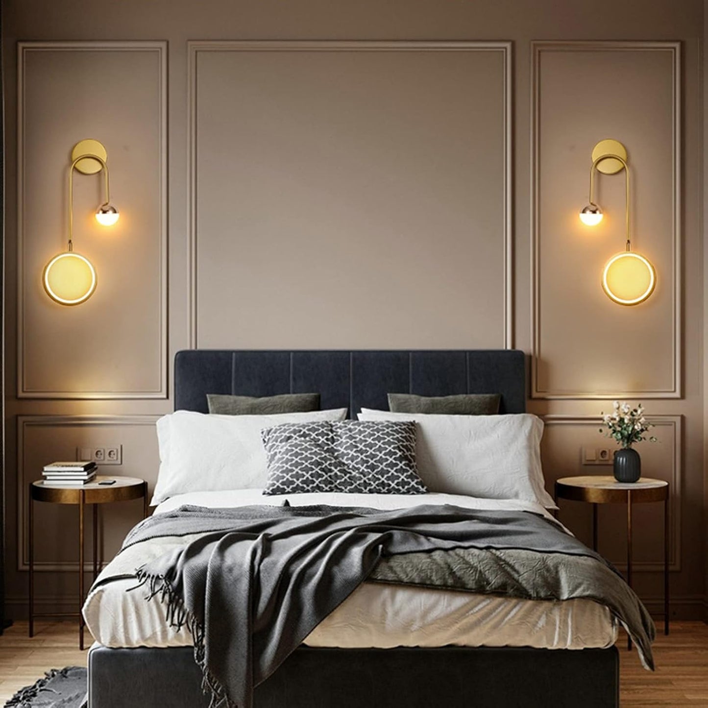 LED Nordic Rond Draaibaar Strijkijzer Wandlamp