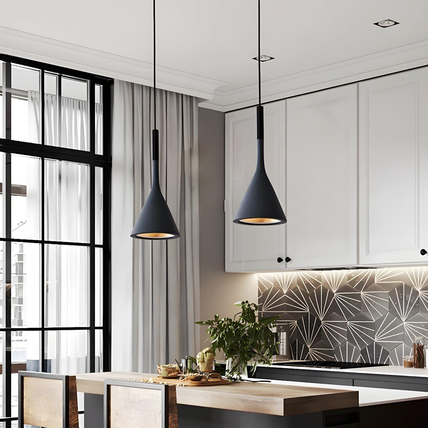 Minimalistische LED Hanglamp met Witte Lichttint