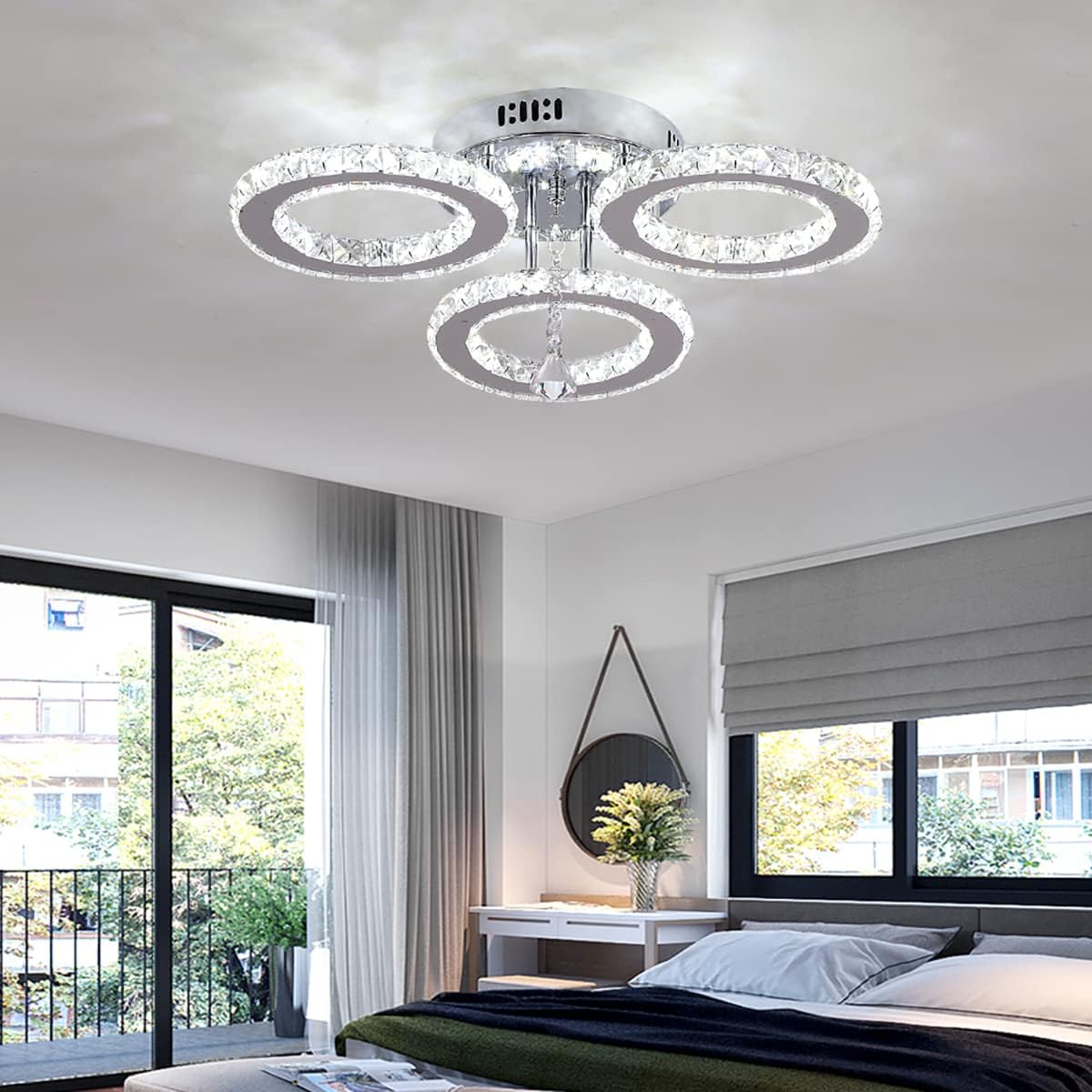 Luxe Kristallen Afstandsbediening Plafondlamp