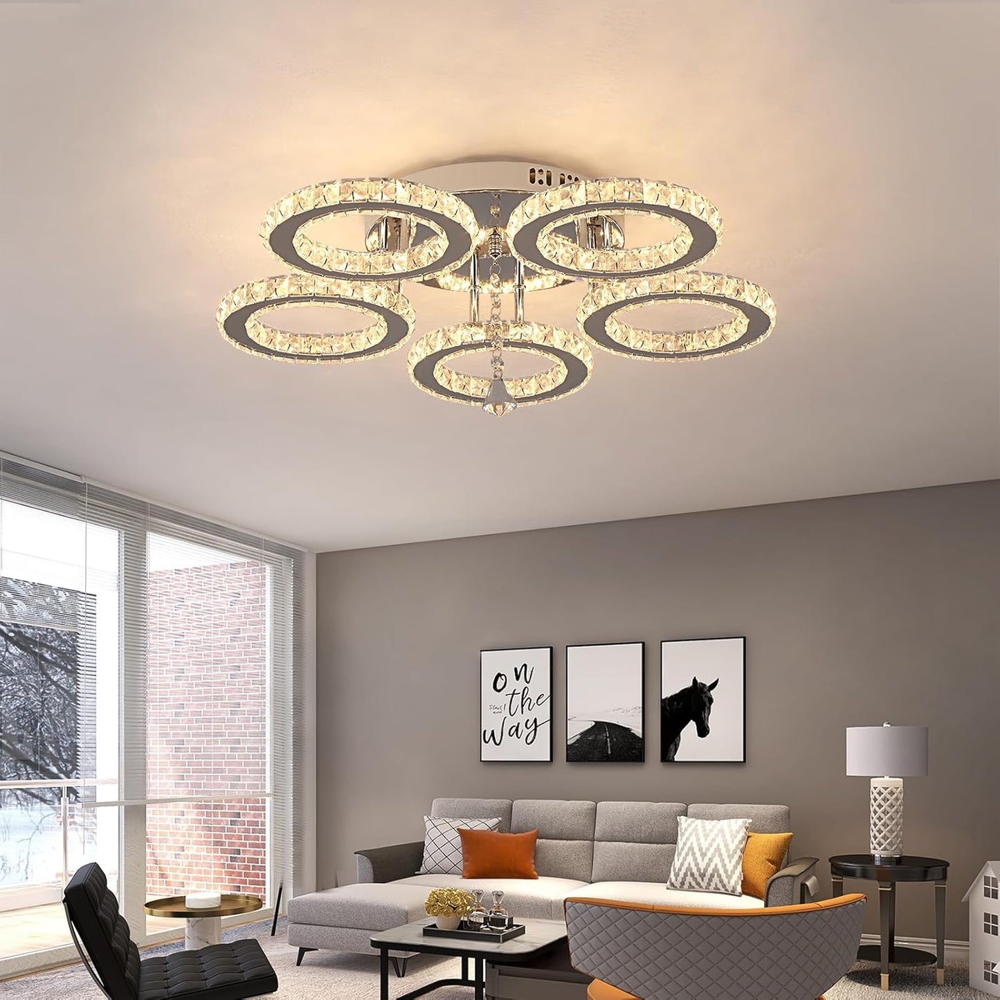 Luxe Kristallen Afstandsbediening Plafondlamp