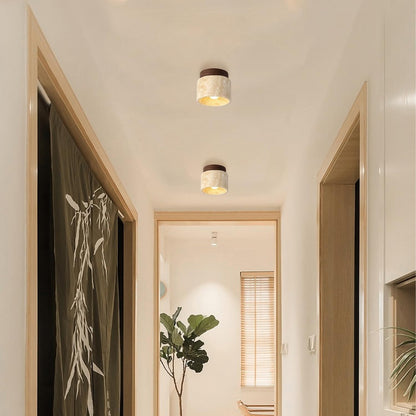 Moderne Verfijnde Travertin Plafondlamp