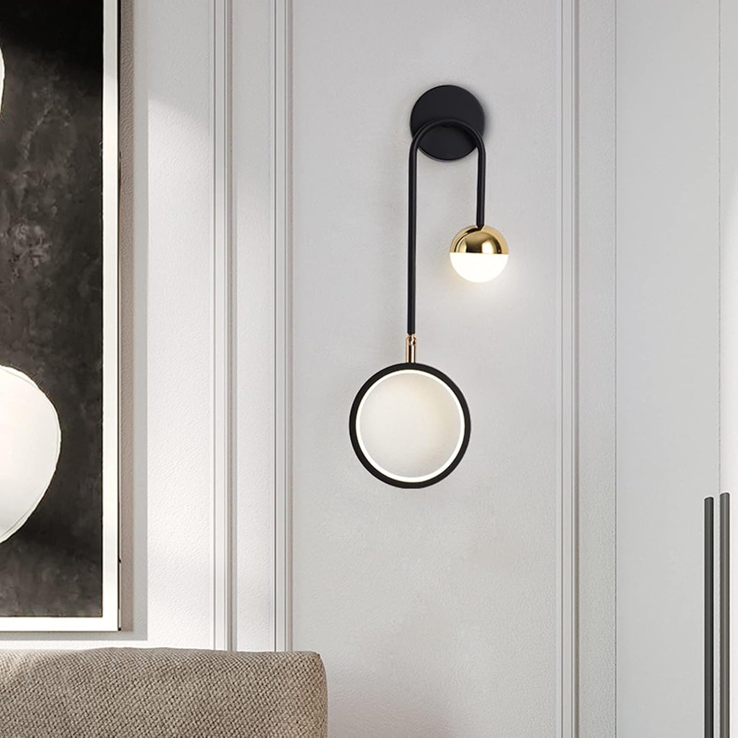 LED Nordic Rond Draaibaar Strijkijzer Wandlamp