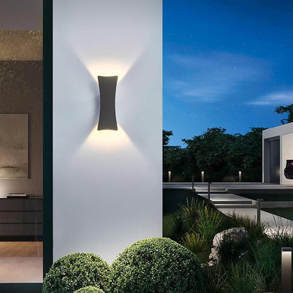 Minimalistische Aluminium Buiten LED Wandlamp