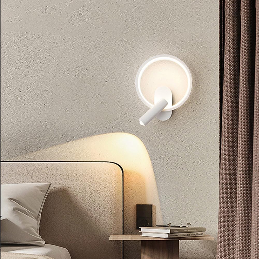 Nordic Ronde Wandlamp met Verstelbare LED-Spot