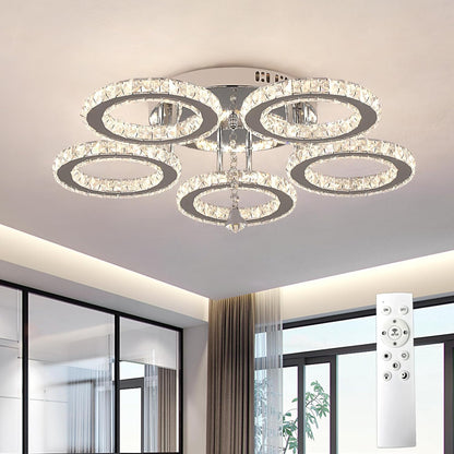 Luxe Kristallen Afstandsbediening Plafondlamp