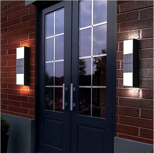 Strakke Zwarte Acryl LED Buitenwandlamp