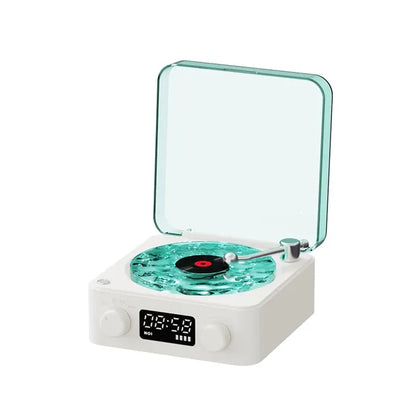 Retro Witte Ruis Bluetooth Speaker met Omgevingslicht