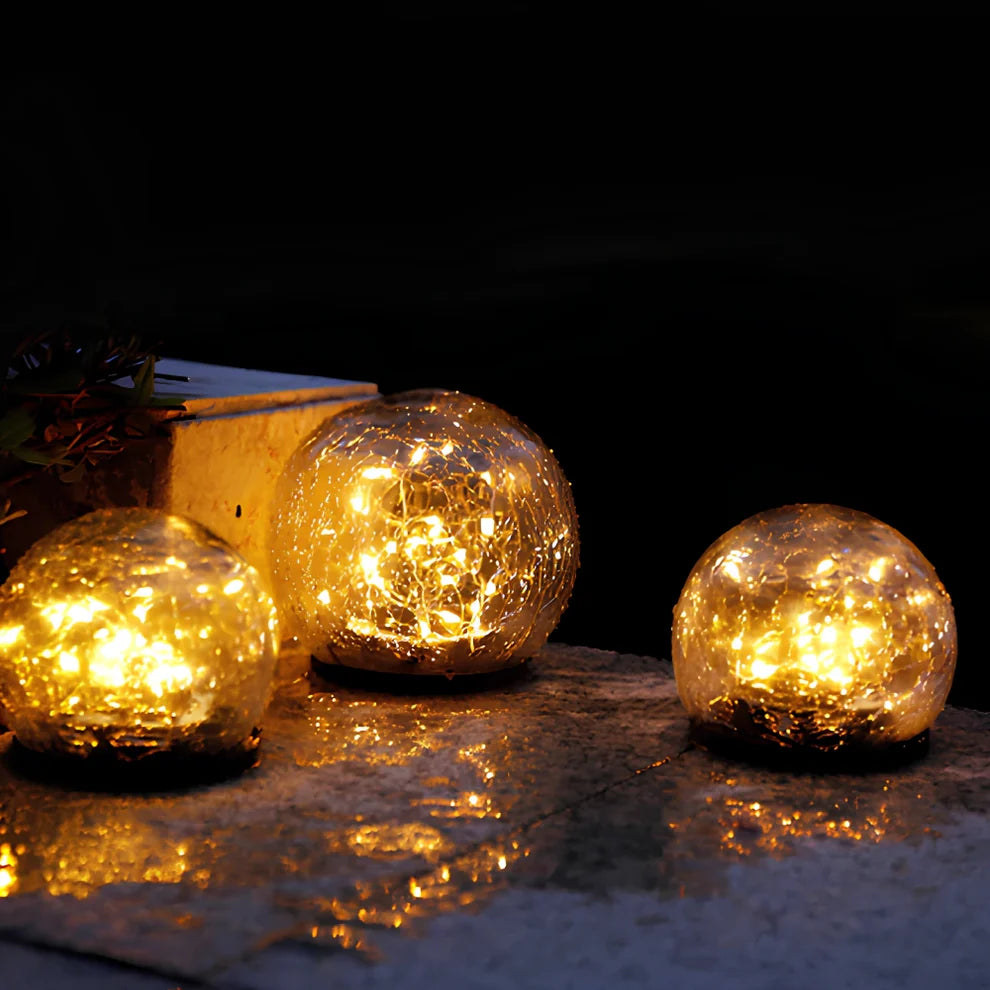 Moderne Zonne-Energie Glazen Tuinlamp