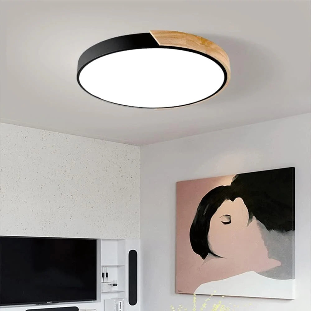 Ronde LED Plafondlamp met Kleuraccent