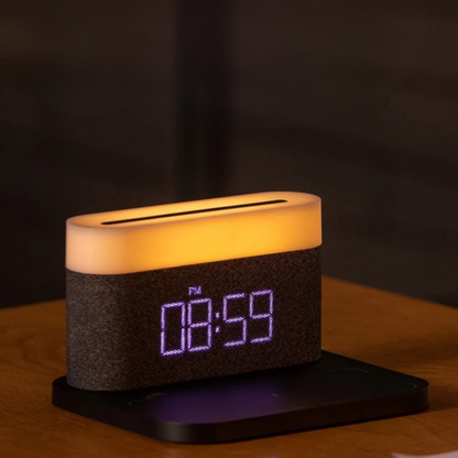 LED Display Wekker met Oplaadstation en Nachtlampje