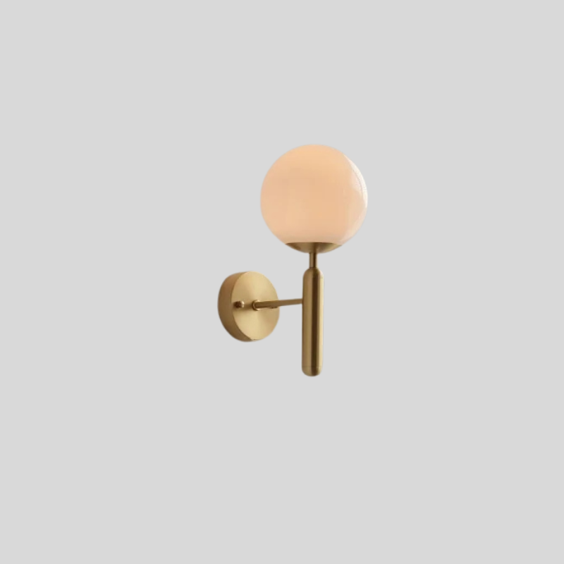 Moderne Wandlamp met Trekschakelaar & Matglazen Kap