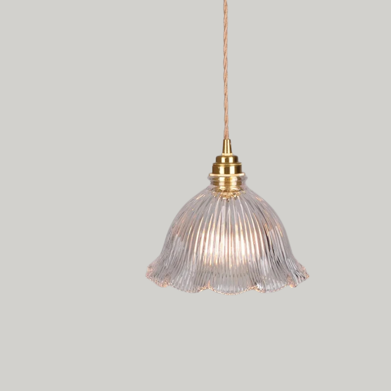 Luxe Tiffany Hanglamp met Walnoothout