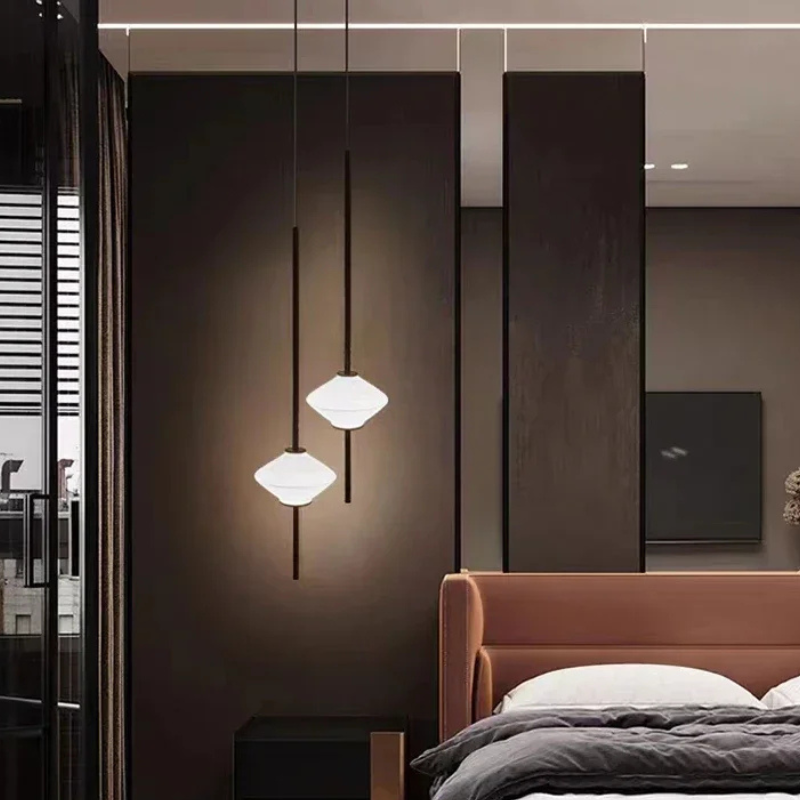 Art Deco Glazen Hanglamp met Zachte LED-verlichting