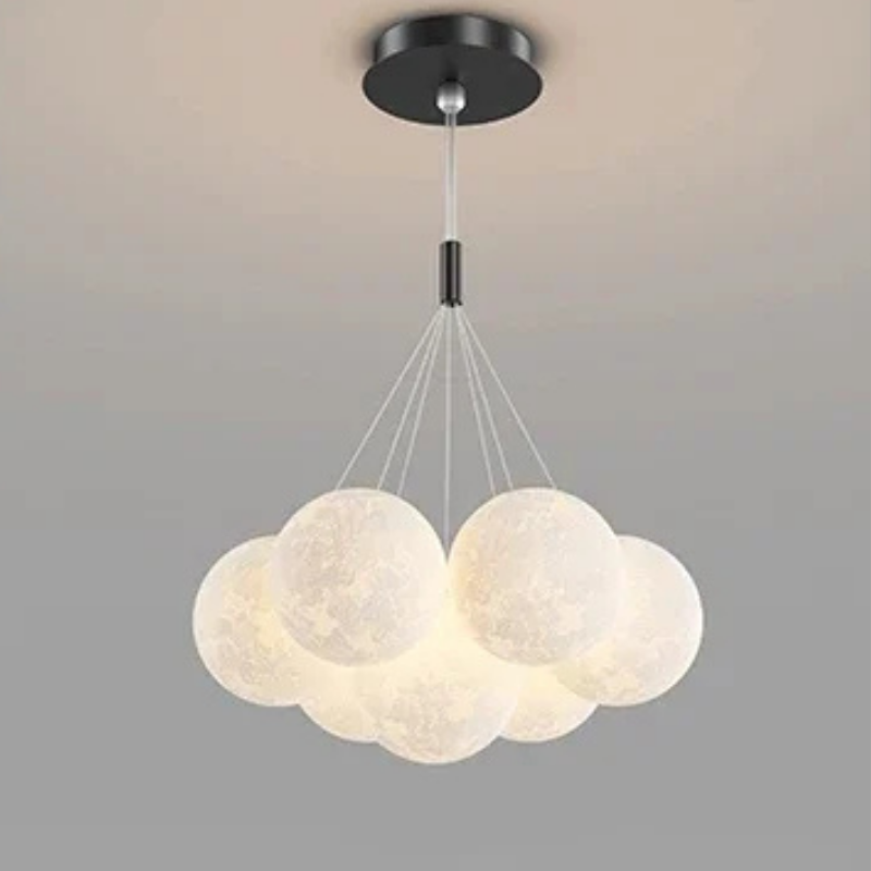Moderne Bubble Kroonluchter met Glazen Bollen