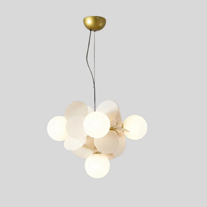 Kleurrijke LED Hanglamp met Glazen Bloemdesign
