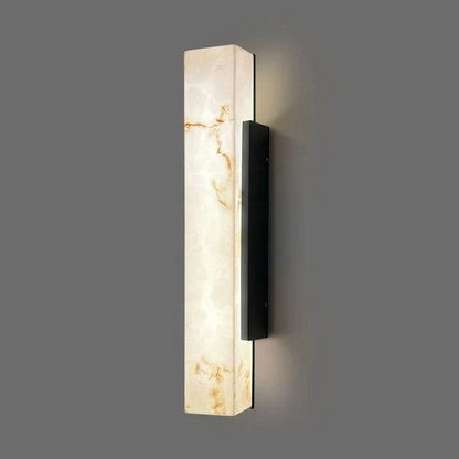 Minimalistische Buiten Wandlamp met Marmerdetail