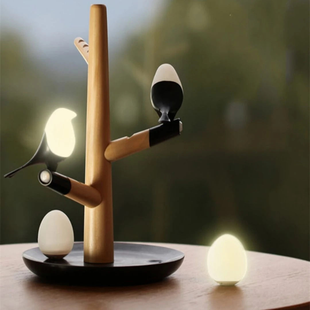 TranquilTree Sensorische Houten Tafellamp