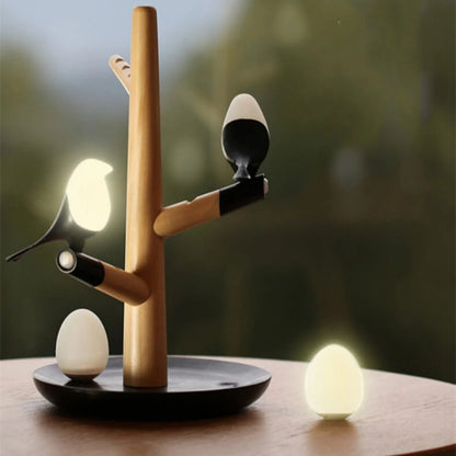 TranquilTree Sensorische Houten Tafellamp