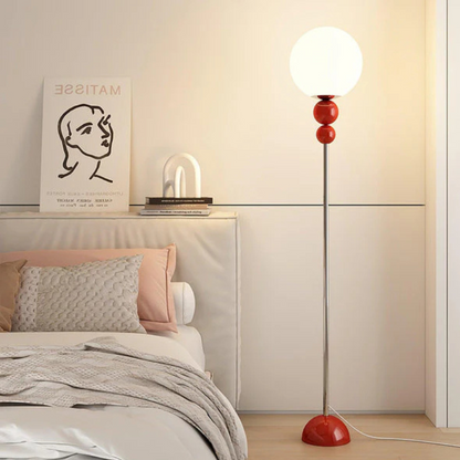 Clavel Glow-Moderne Vloerlamp van Metaal en Glas