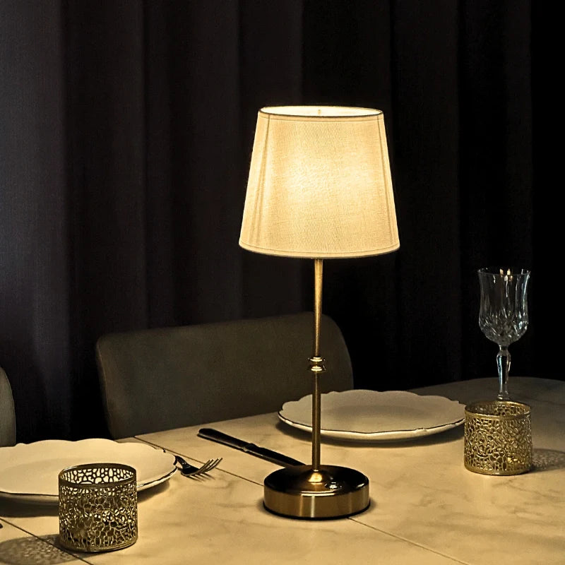 GoldenEase Draadloze Tafellamp met Warme Sfeer