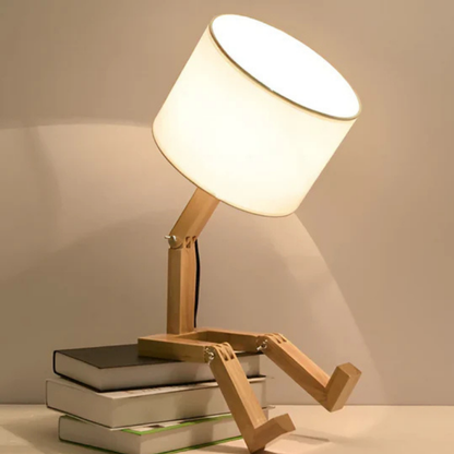 WoodBuddy Flexibele Houten Tafellamp