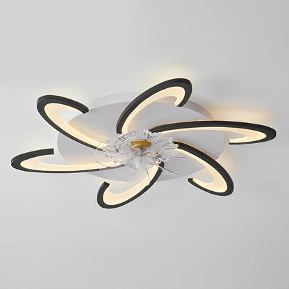 Minimalistische Plafondventilator met LED-verlichting