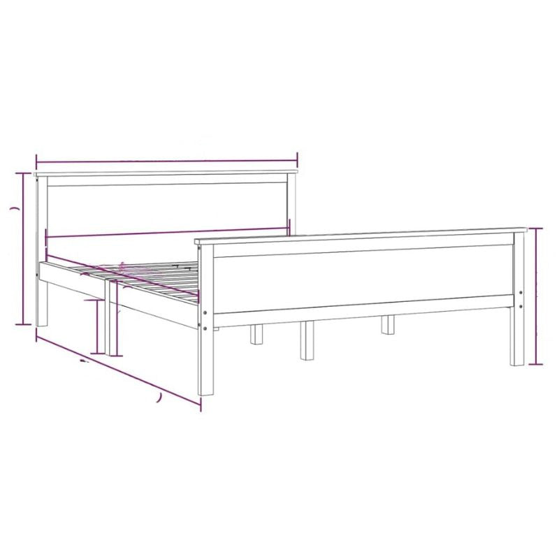 Houten Bedframe 2 Maten