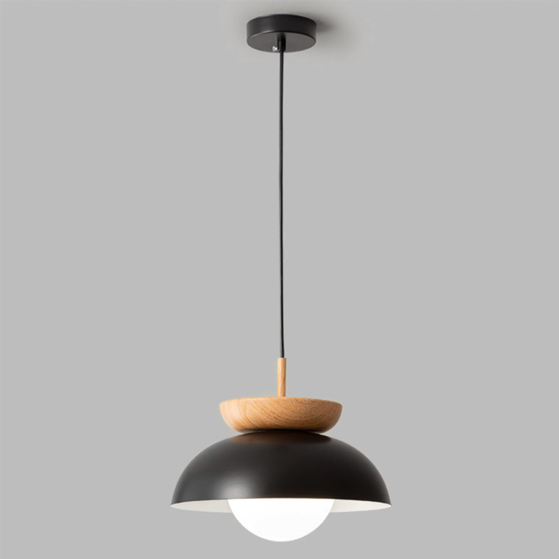 Nordic Japanse Glazen bol Halfhout Hanglamp