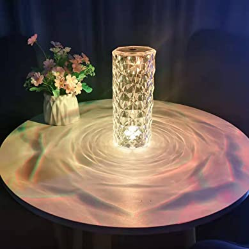 Crystal Luxe Design Tafellamp met Sprankelend Licht