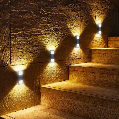 Strakke Zwarte Acryl LED Buitenwandlamp