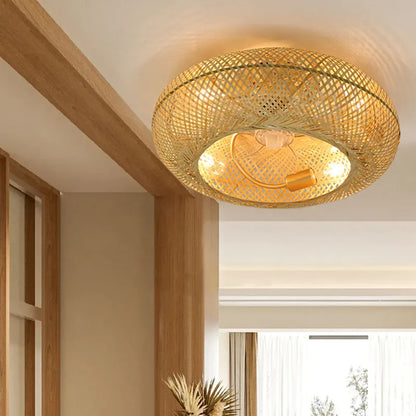 BambooAir | Moderne Plafondventilator met LED Licht en Afstandsbediening