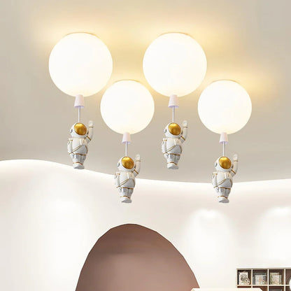 Speelse Maan en Astronaut Ontwerp LED Plafondlicht