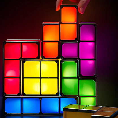Creatief Stapelbaar Tetra Blokken Lamp