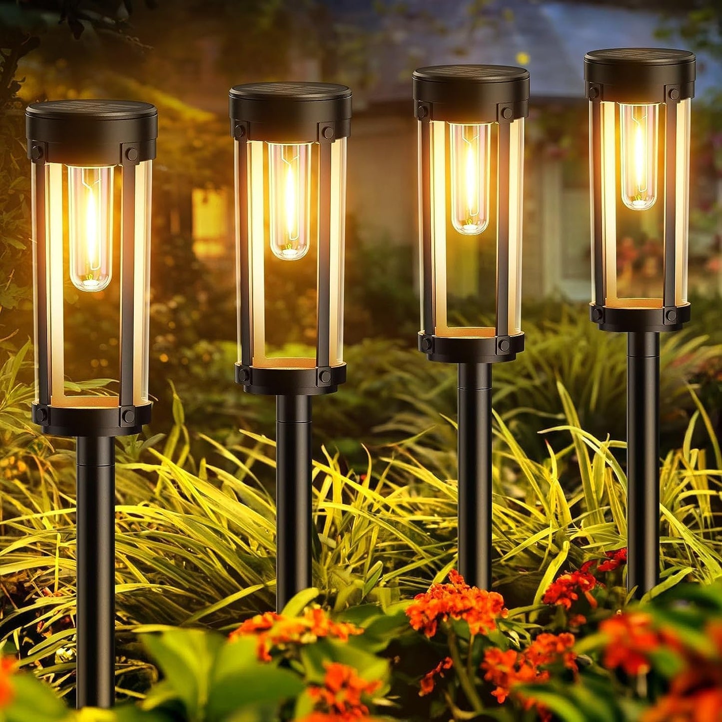 Zonne-Energie Tuinfakkel Set Buitenlamp