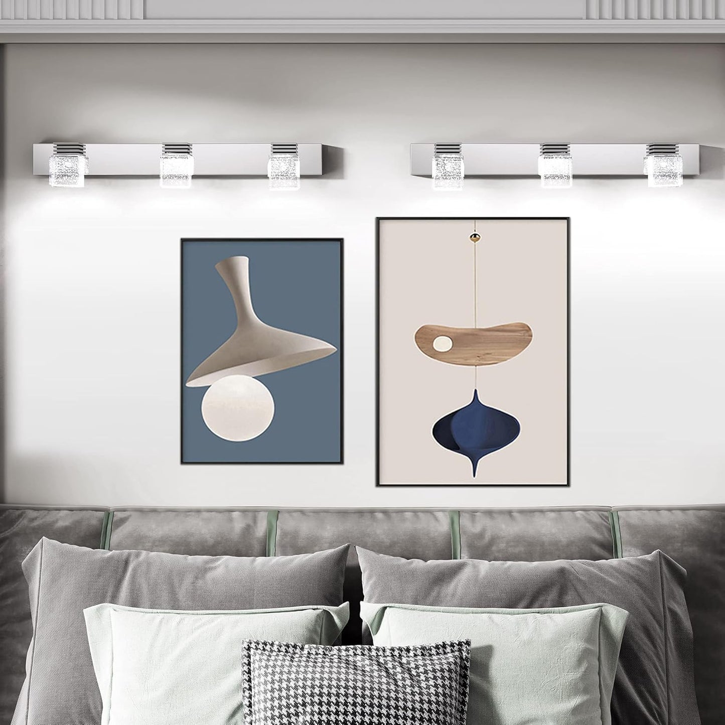 Kristal Zilver Luxe LED Wandlamp