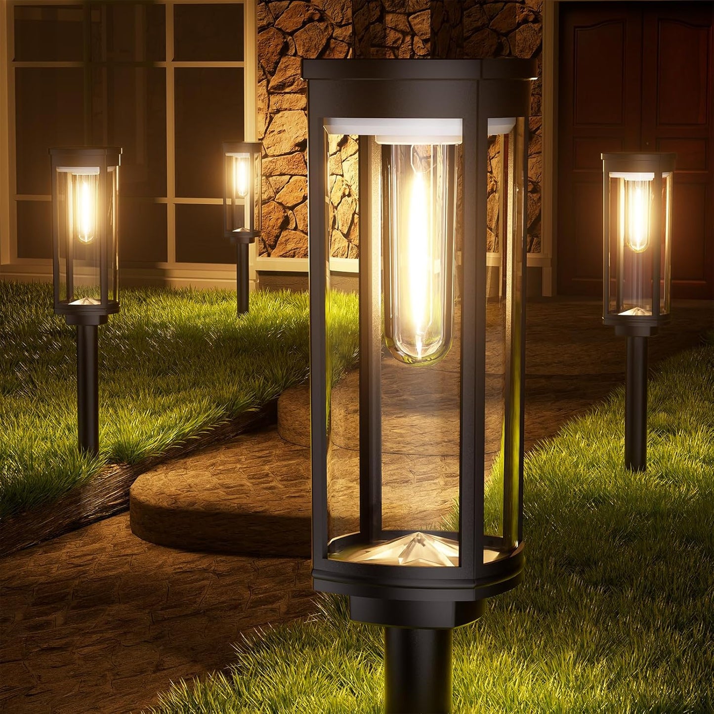 Zonne-Energie Tuinfakkel Set Buitenlamp