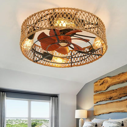 Bohemia Twine Plafond Ventilatorlamp