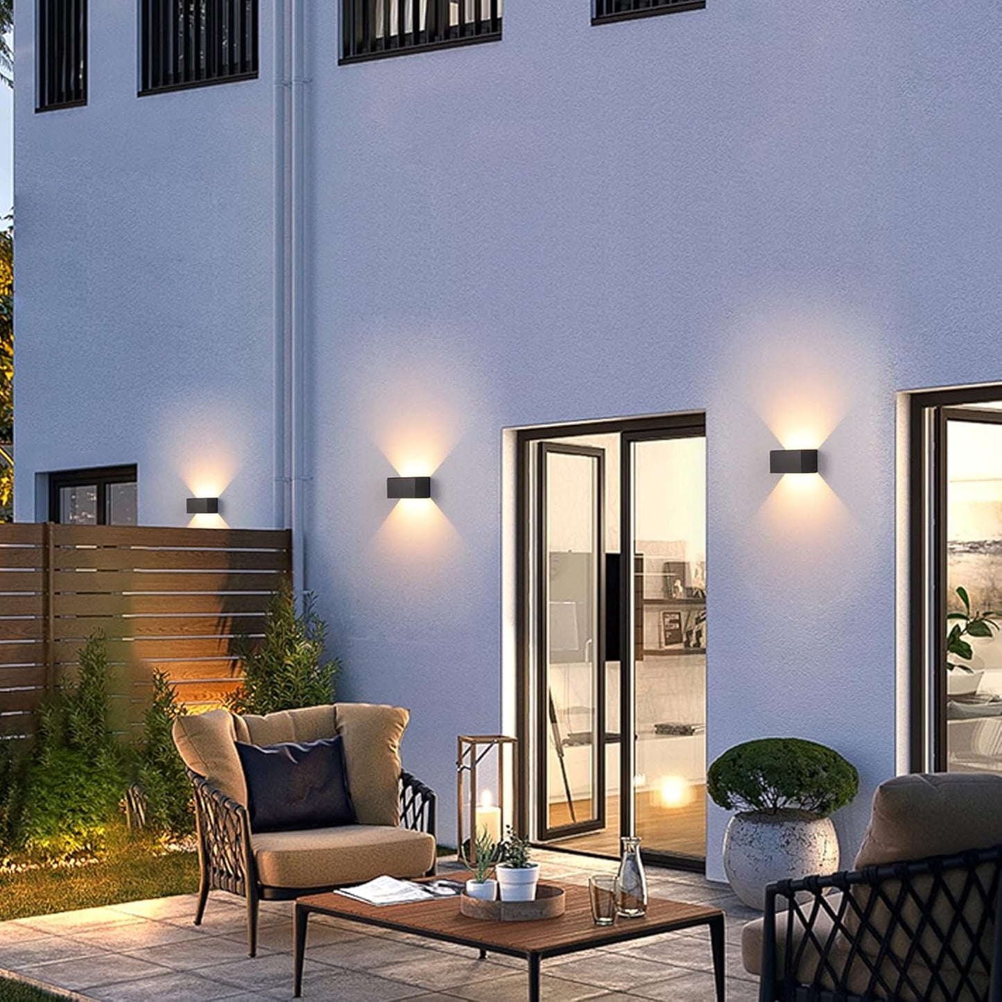 Moderne LED BuitenWandlamp Zwart IP65