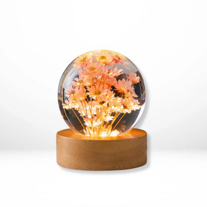 Moderne Kristalbloemen LED Tafellamp