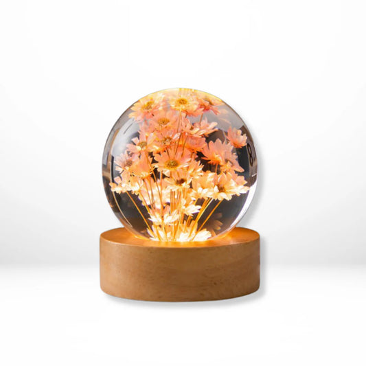 Moderne Kristalbloemen LED Tafellamp