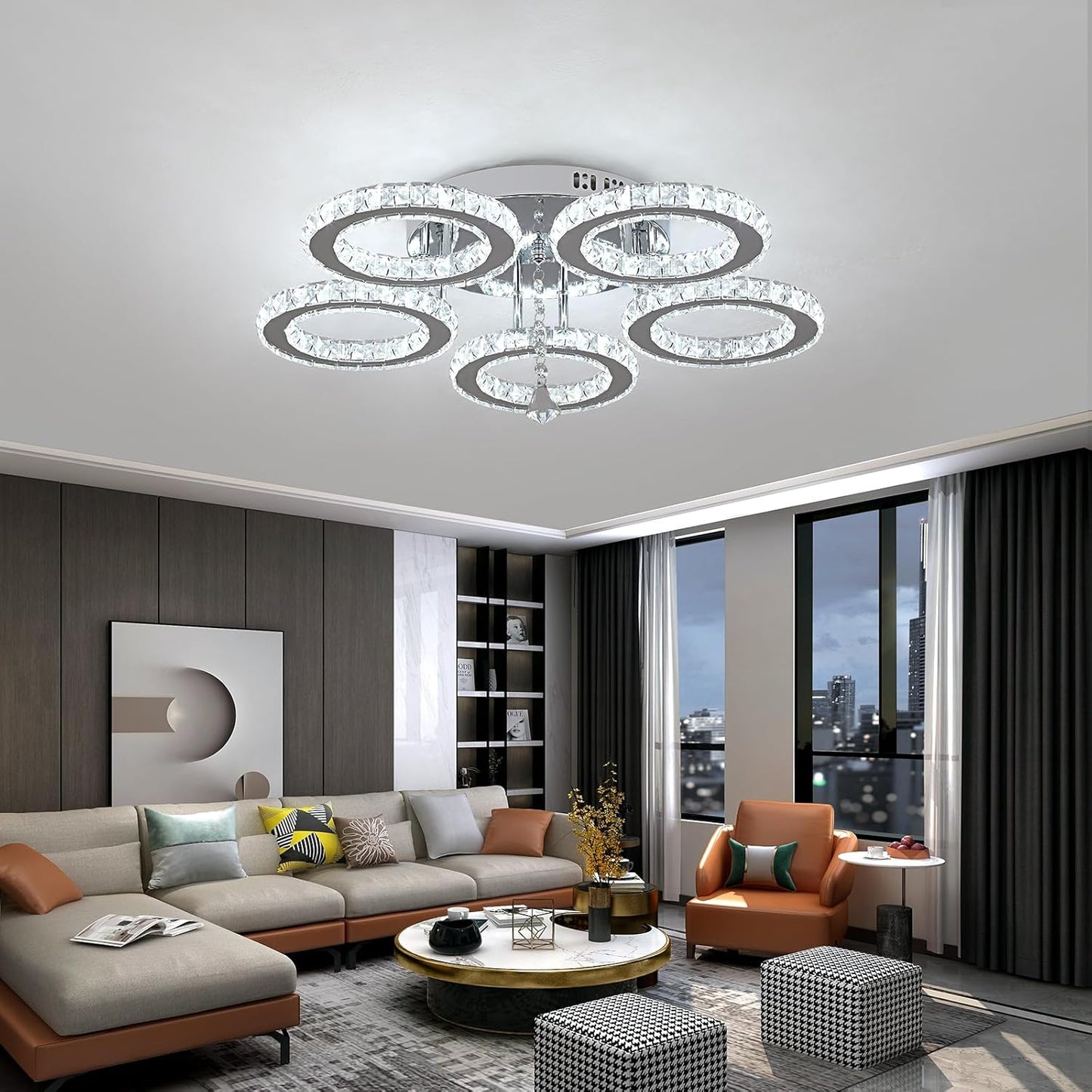 Luxe Kristallen Afstandsbediening Plafondlamp