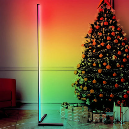 Aurora LED Vloerlamp | Slimme Sfeerverlichting met Muziek- & App-bediening
