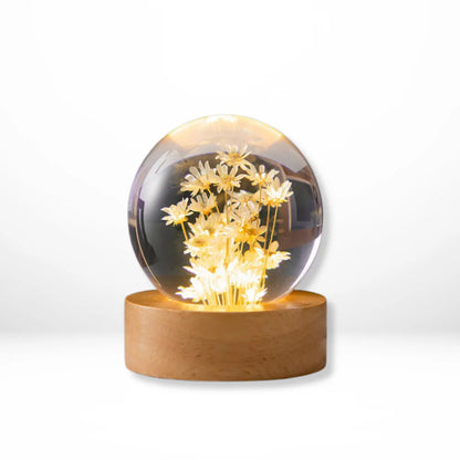 Moderne Kristalbloemen LED Tafellamp
