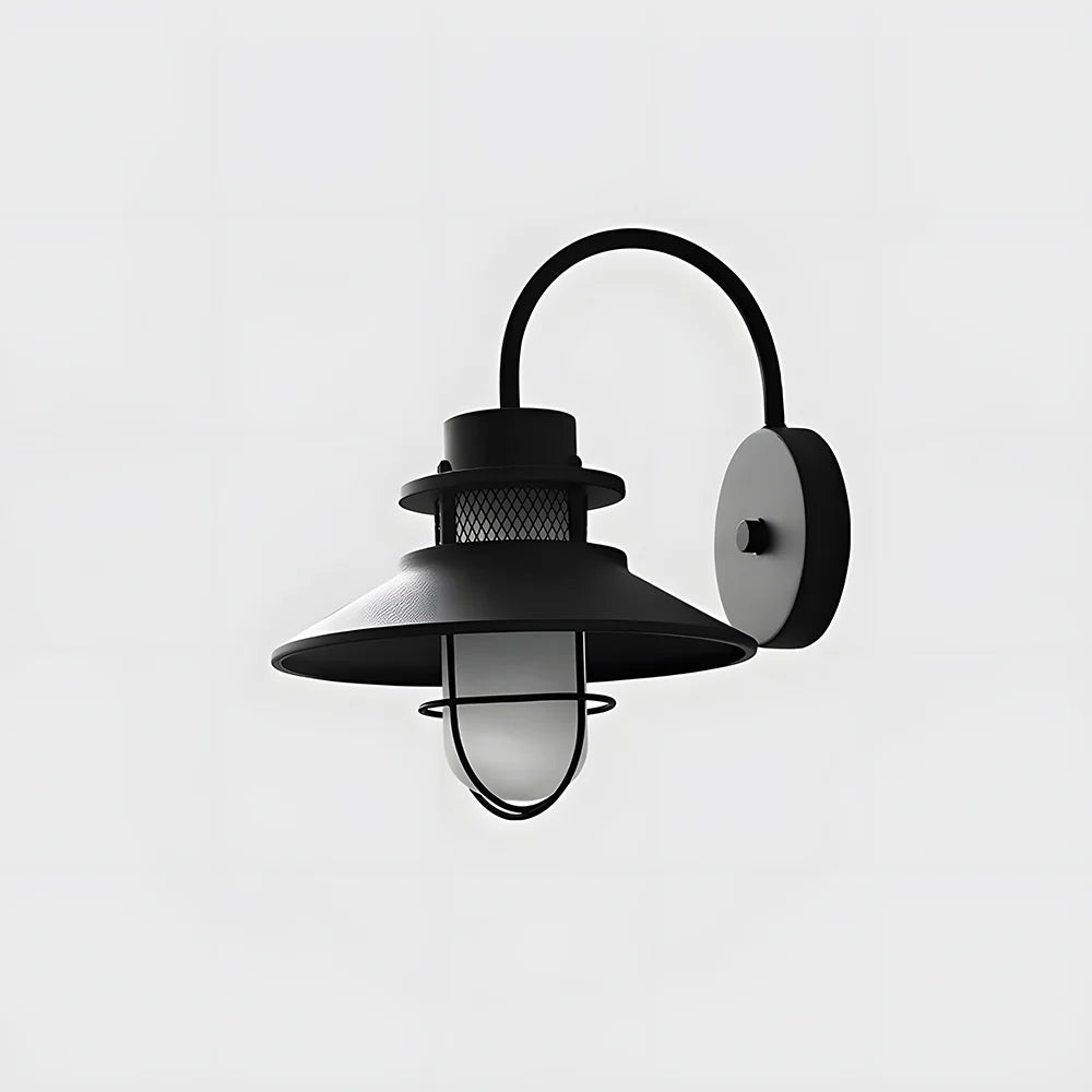 Industriële Zwart Metaal Buitenwandlamp