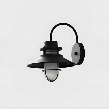 Industriële Zwart Metaal Buitenwandlamp