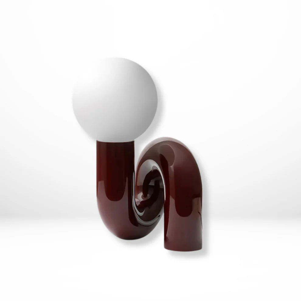 Minimalistische Tafellamp van Matglas en Hars