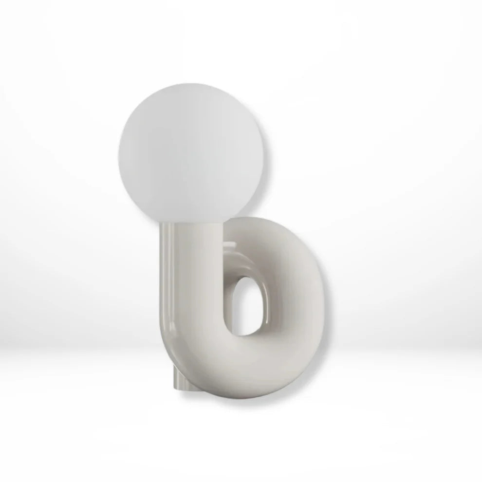 Minimalistische Tafellamp van Matglas en Hars