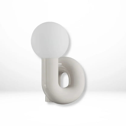 Minimalistische Tafellamp van Matglas en Hars