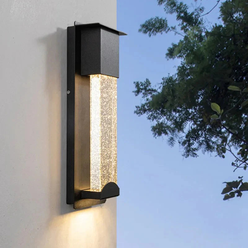 Aurora Crystal Buitenlamp–Elegante Waterdichte Wandlamp