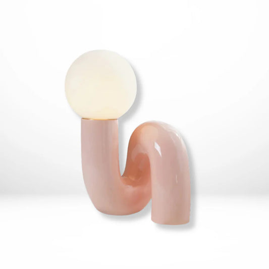 Minimalistische Tafellamp van Matglas en Hars